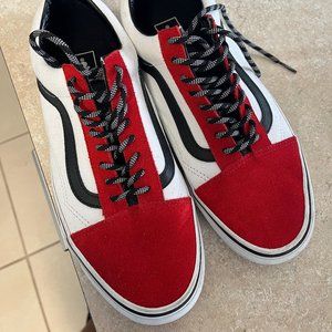 Red/Black/White Vans Old Skools